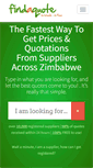 Mobile Screenshot of findaquote.co.zw